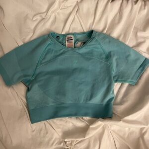 Teal Gymshark Cropped Top